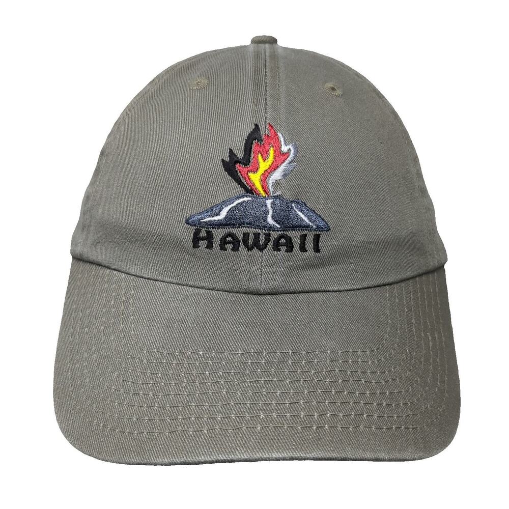 Blue 84 Baseball Cap Green One Size Hawaii Volcano Embroidered Adjustable Hat